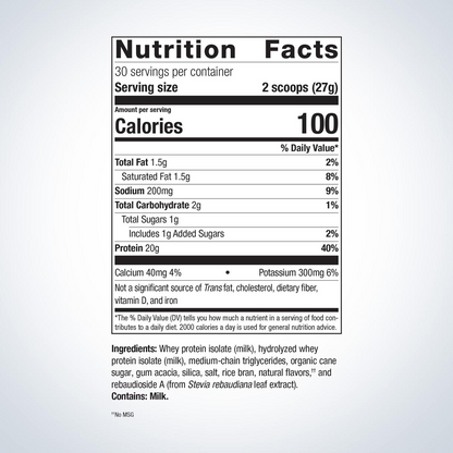 Perfect Protein® Powder - Whey Protein, Vanilla By Metagenics