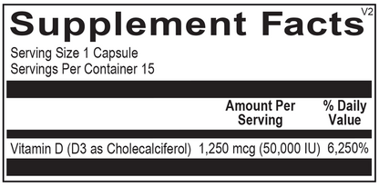 Vitamin D3 50,000 IU 10 Packs (15CT Per Pack) by Ortho Molecular