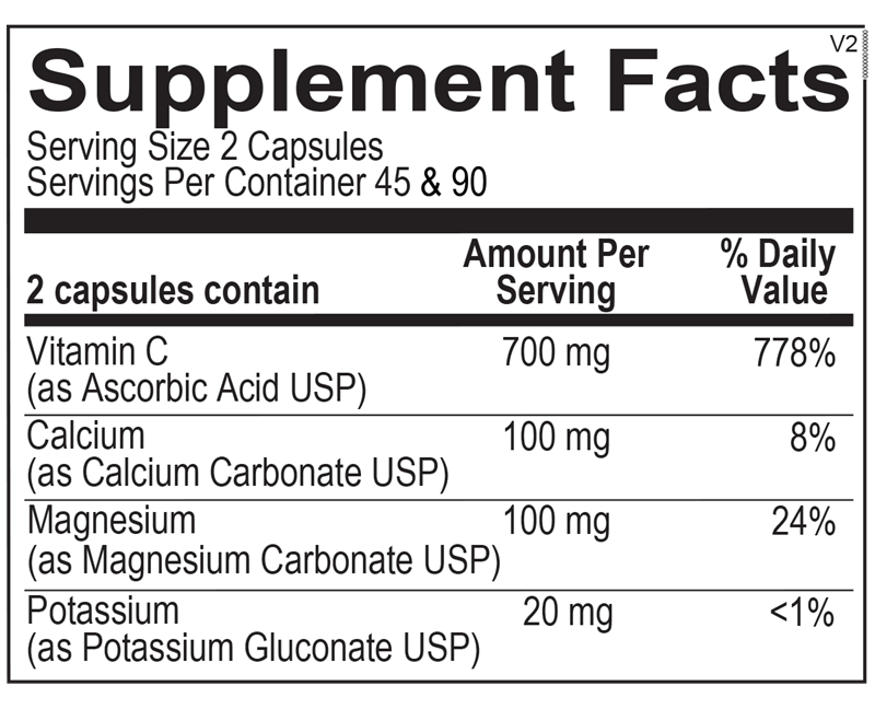 Buffered C Capsules by Ortho Molecular