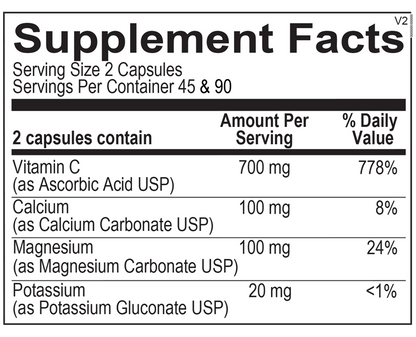 Buffered C Capsules by Ortho Molecular