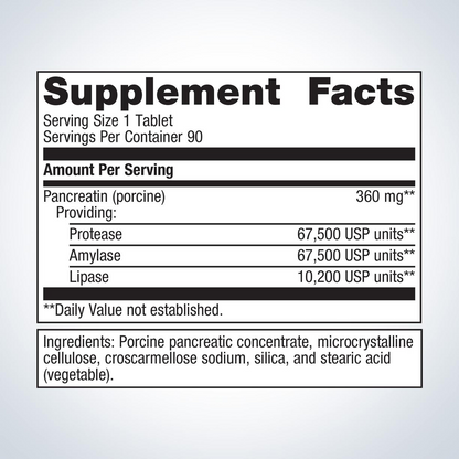 SpectraZyme® Pancreatic Enzymes By Metagenics