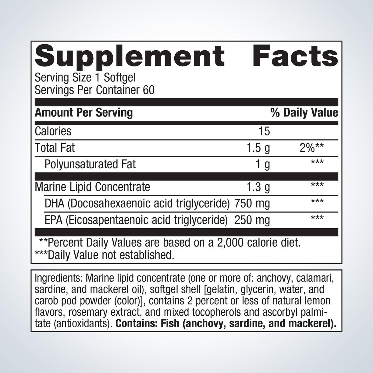 OmegaGenics® Fish Oil Neuro 1000 mg By Metagenics