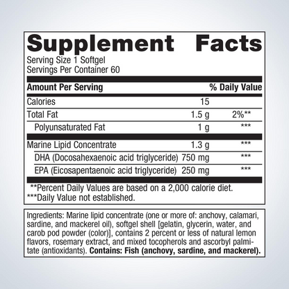 OmegaGenics® Fish Oil Neuro 1000 mg By Metagenics