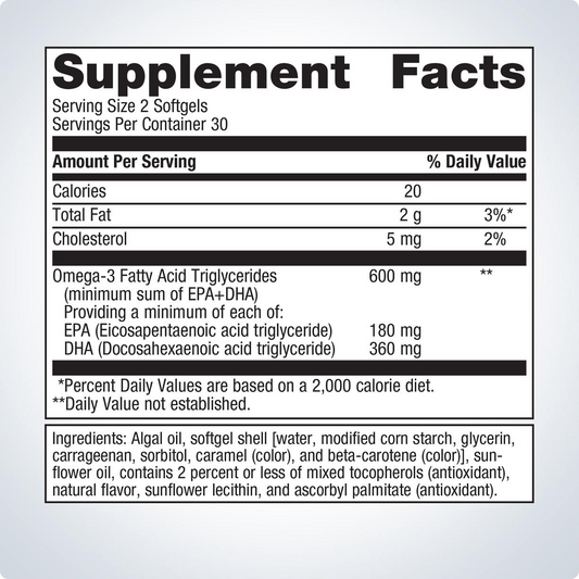 OmegaGenics® Algae Omega-3s By Metagenics