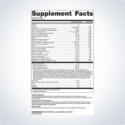 Wellness Essentials® Daily Packs By Metagenics