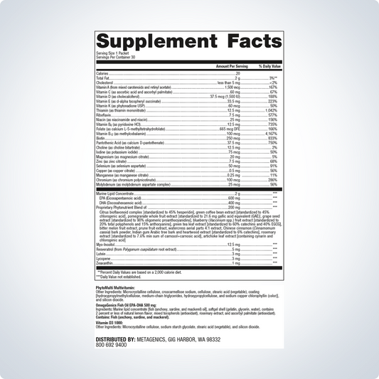 Wellness Essentials® Daily Packs By Metagenics