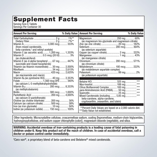 Multigenics® Multivitamin with Iron By Metagenics