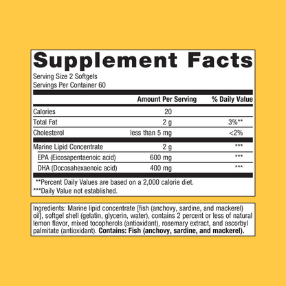 OmegaGenics® Fish Oil EPA-DHA 500 mg By Metagenics