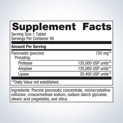 SpectraZyme® Pancreatic Enzymes Extra Strength By Metagenics