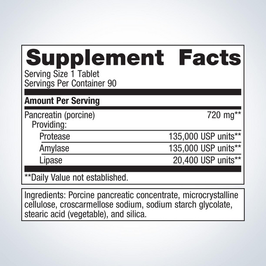 SpectraZyme® Pancreatic Enzymes Extra Strength By Metagenics