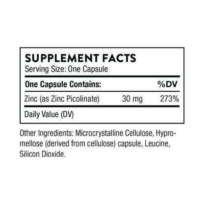 Zinc Picolinate 30 mg - NSF Certified for Sport By Thorne