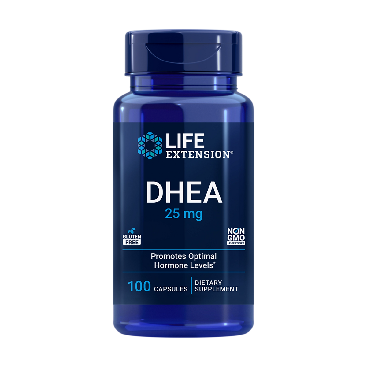 life extension DHEA 25 bottle