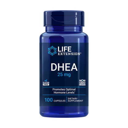 life extension DHEA 25 bottle