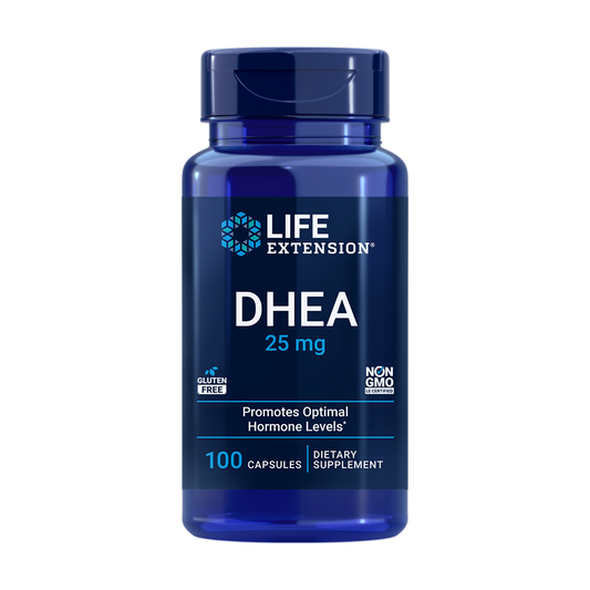 life extension DHEA 25 bottle