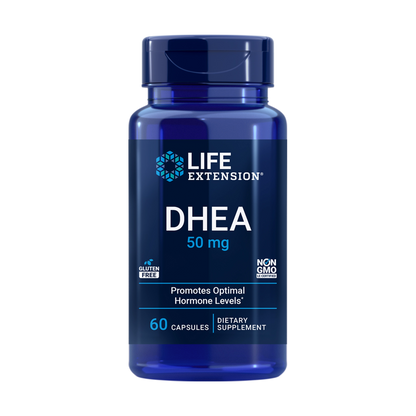 life extension DHEA bottle