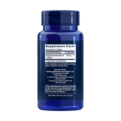 life extension DHEA supplement facts