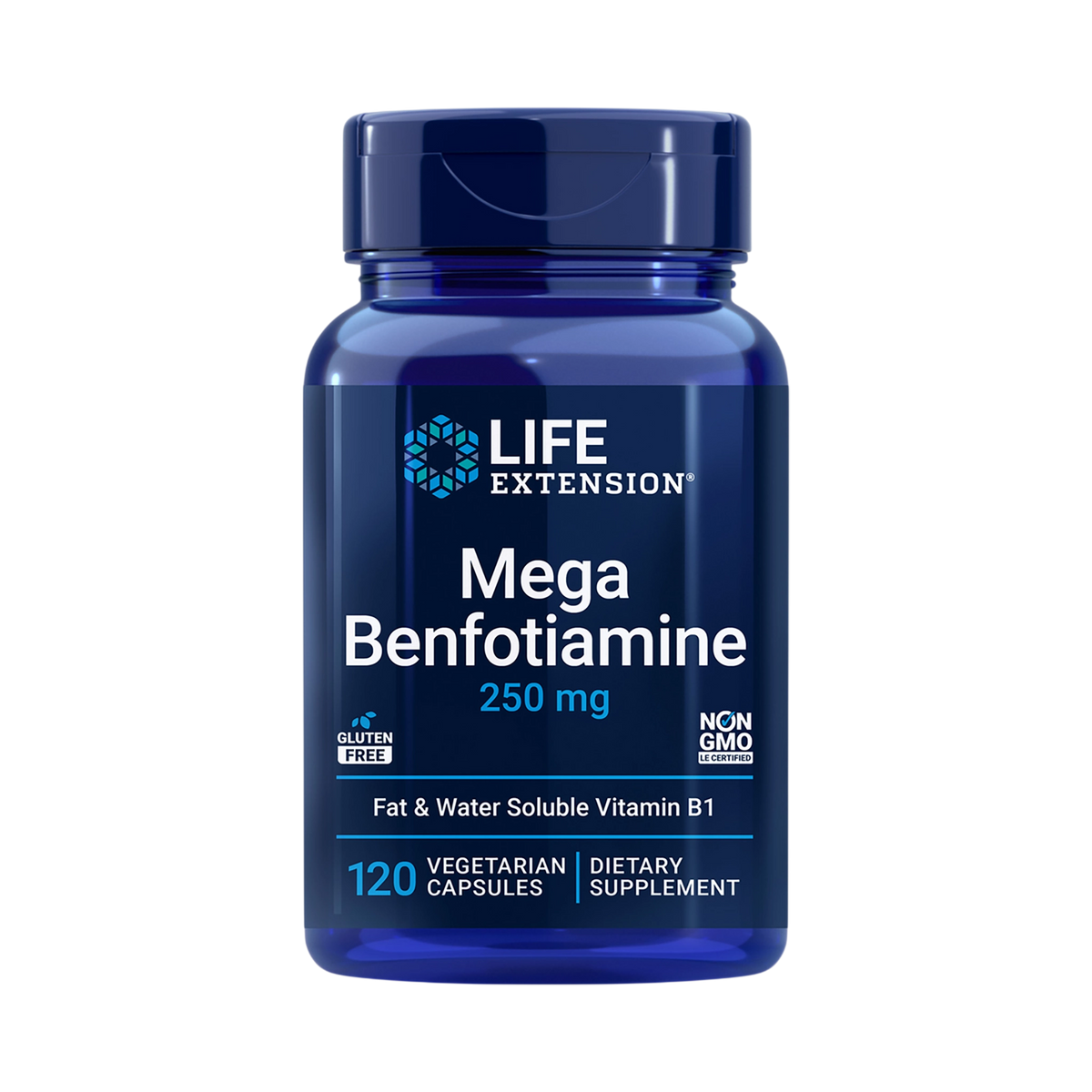 life extension mega benfotiamine bottle