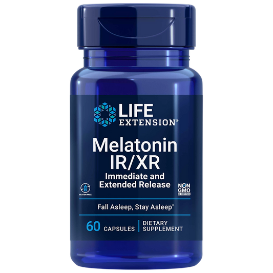 life extension melatonin ir xr bottle