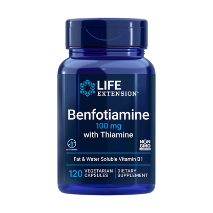 life extenstion benfotiamine bottle