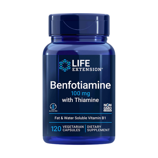 life extenstion benfotiamine bottle