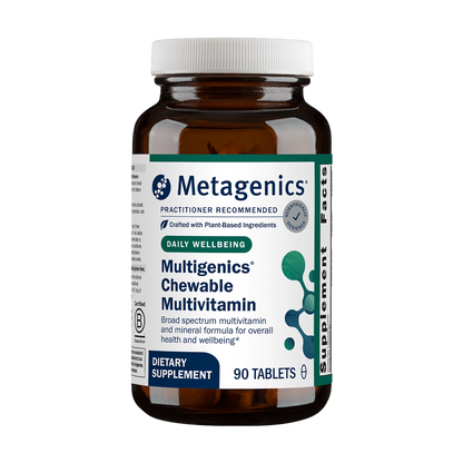 metagenics multigenics chewable multivitamin bottle