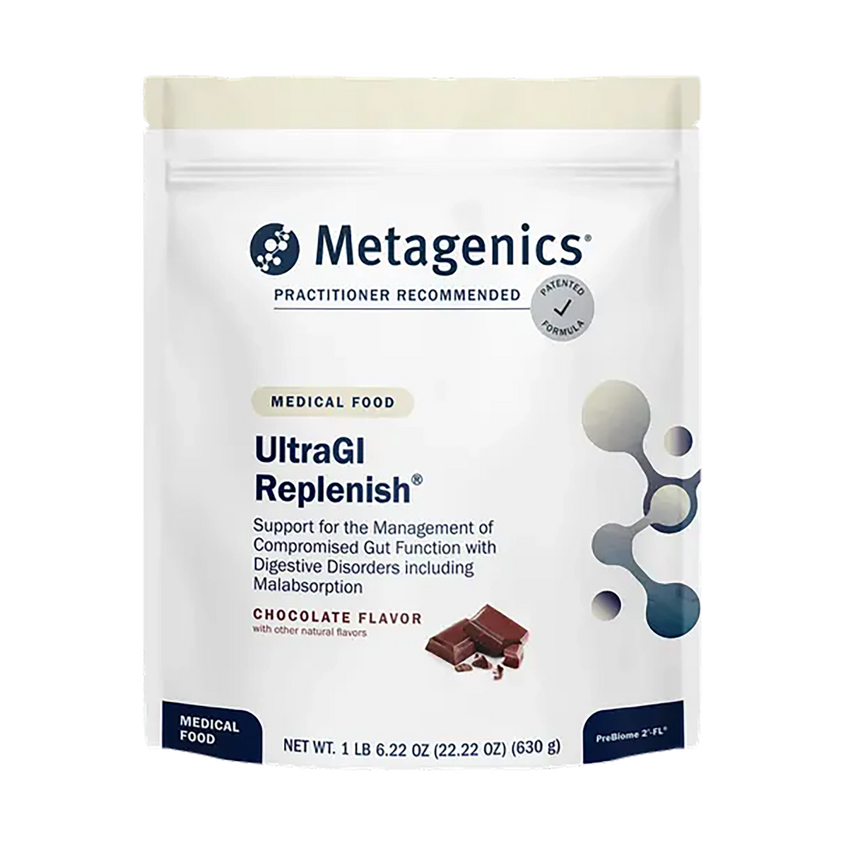 metagenics ultraGI replenish 14 servings chocolate flavor