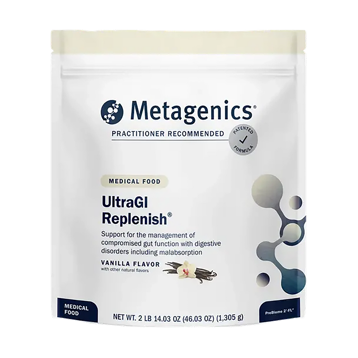 metagenics ultraGI replenish 30 servings vanilla flavor