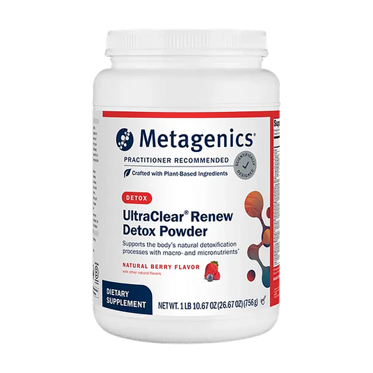 metagenics ultraclear renew detox powder natural berry flavor bottle