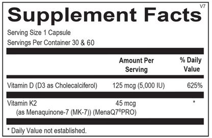Vitamin K2 with D3 by Ortho Molecular