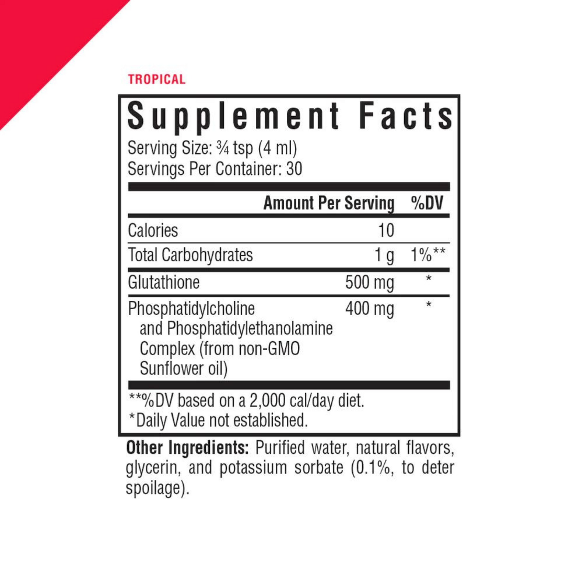 Optimal Liposomal Glutathione Tropical 4oz Optimal Liposomal Glutathione Tropical 4oz