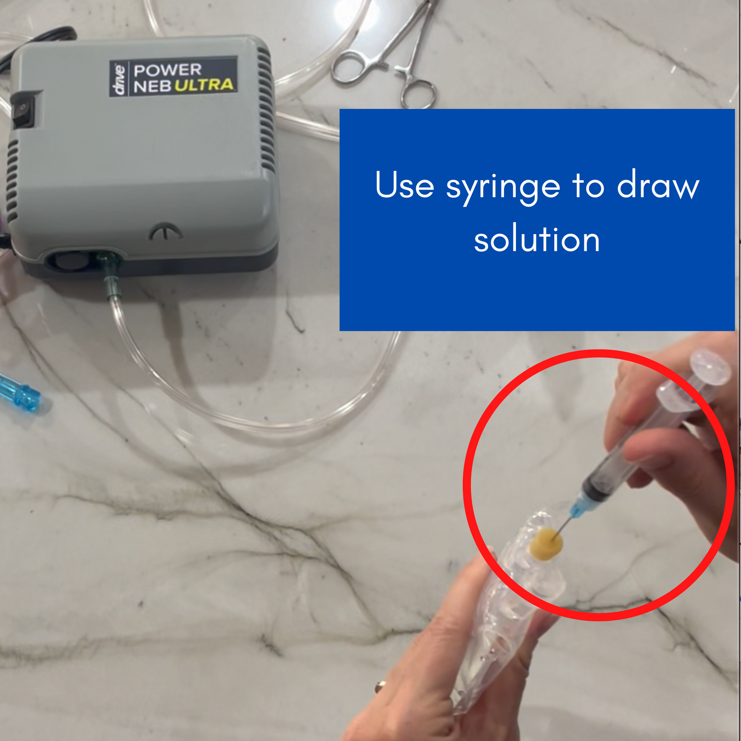 Saline Solution for Nebulizer - with H2O2