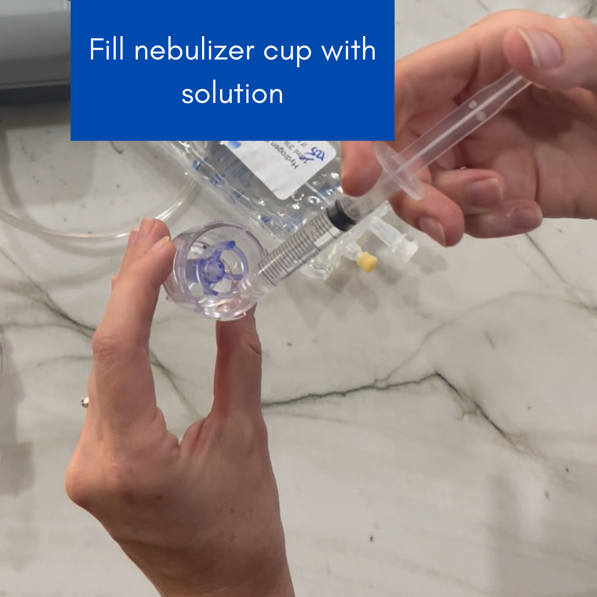 Saline Solution for Nebulizer - with H2O2