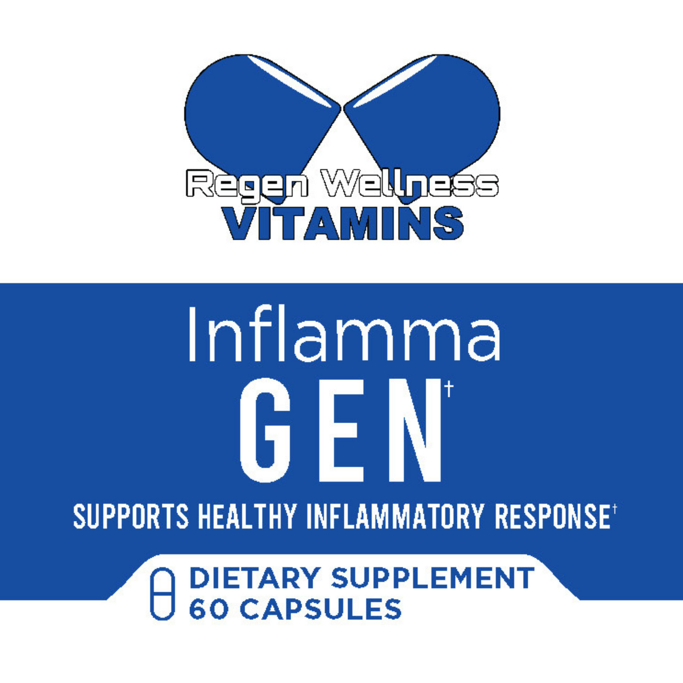 Supplements for Inflammation InflammaGen Regen Wellness Vitamins